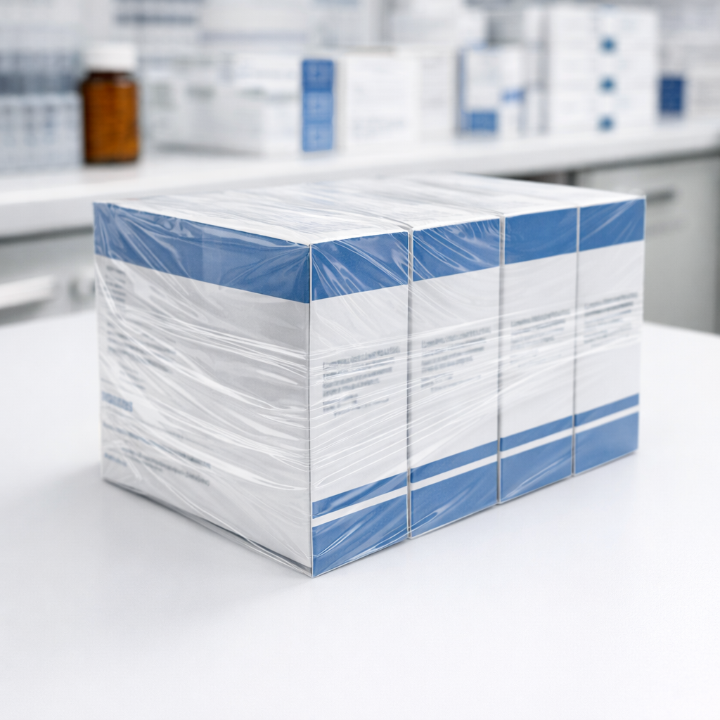 Medical Supplies with Bundling Film in a laboratory setting
